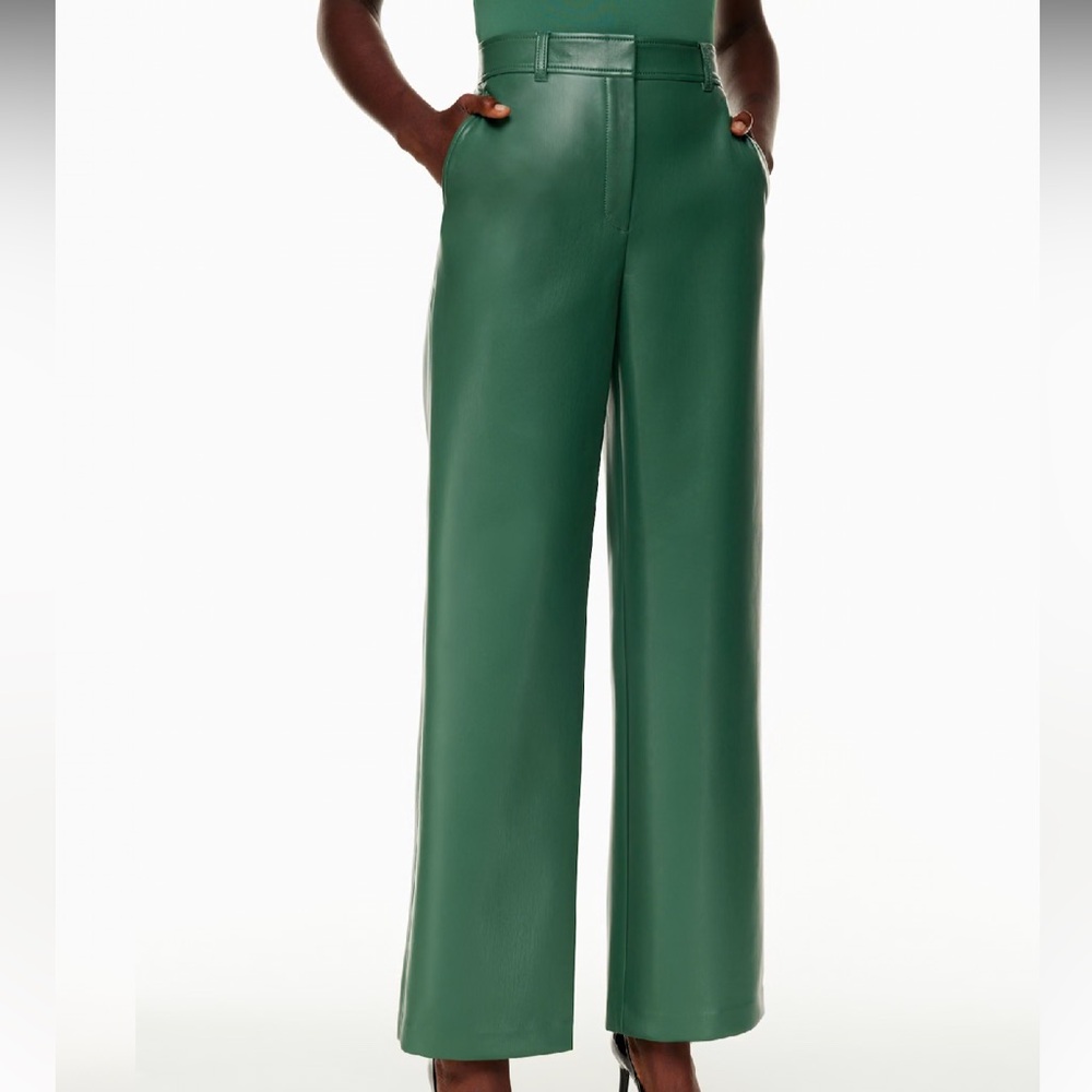 Babton Vegan Leather  Green Agency Women's Pants